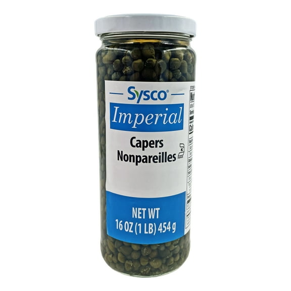 Sysco Imperal Nonpareilles Capers | Kosher | 16 oz.