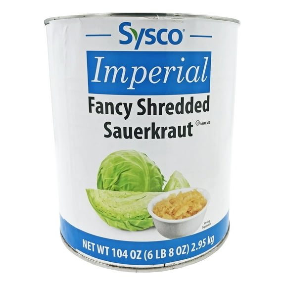 Sysco Imperial Fancy Shredded Sauerkraut | 6.50 LB Can | Kosher