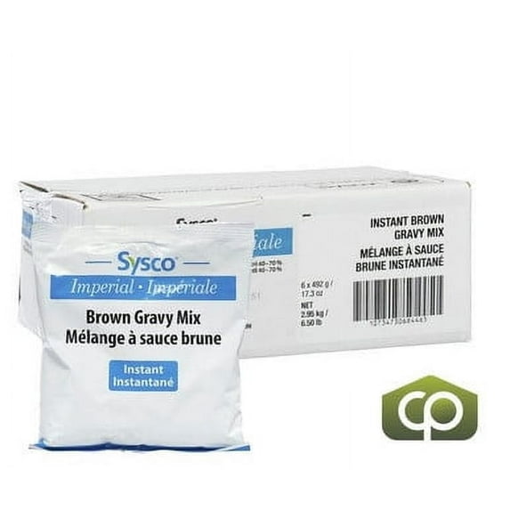 Sysco Imperial Instant Gravy Mix - Brown, 492 GR / 1.08 lbs, Bulk Size (6/Case)