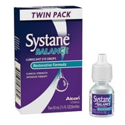 Systane Balance Lubricant Eye Drops, Twin Pack, 10-Ml Ct, 3-Pack