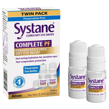 Systane Complete Lubricant Eye Drops 10ml, Twin Pack