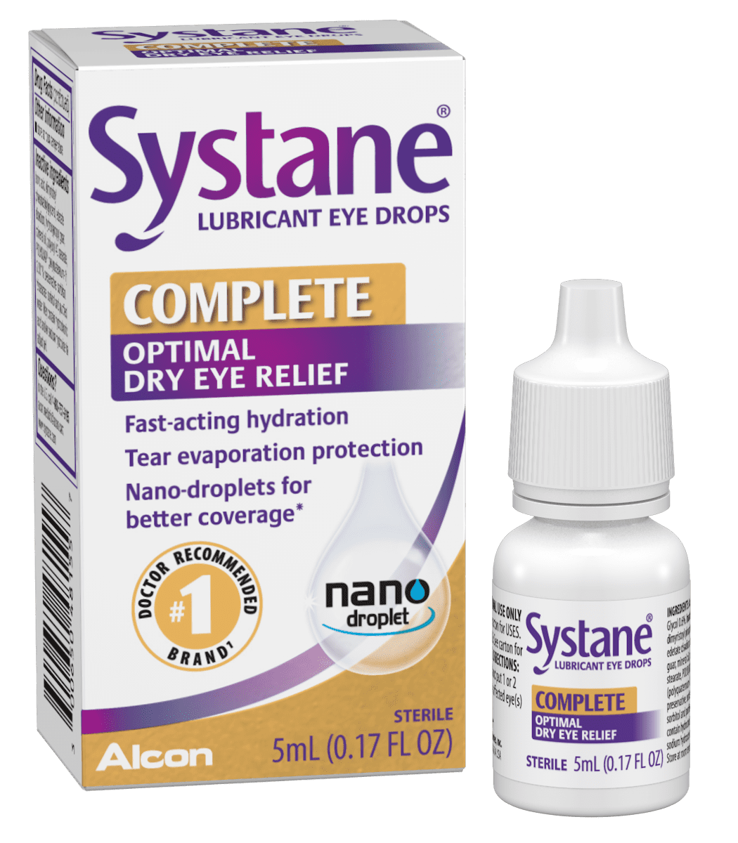 Systane Complete Lubricant Eye Drops for Dry Eye Symptoms for Daily Use, 5ml