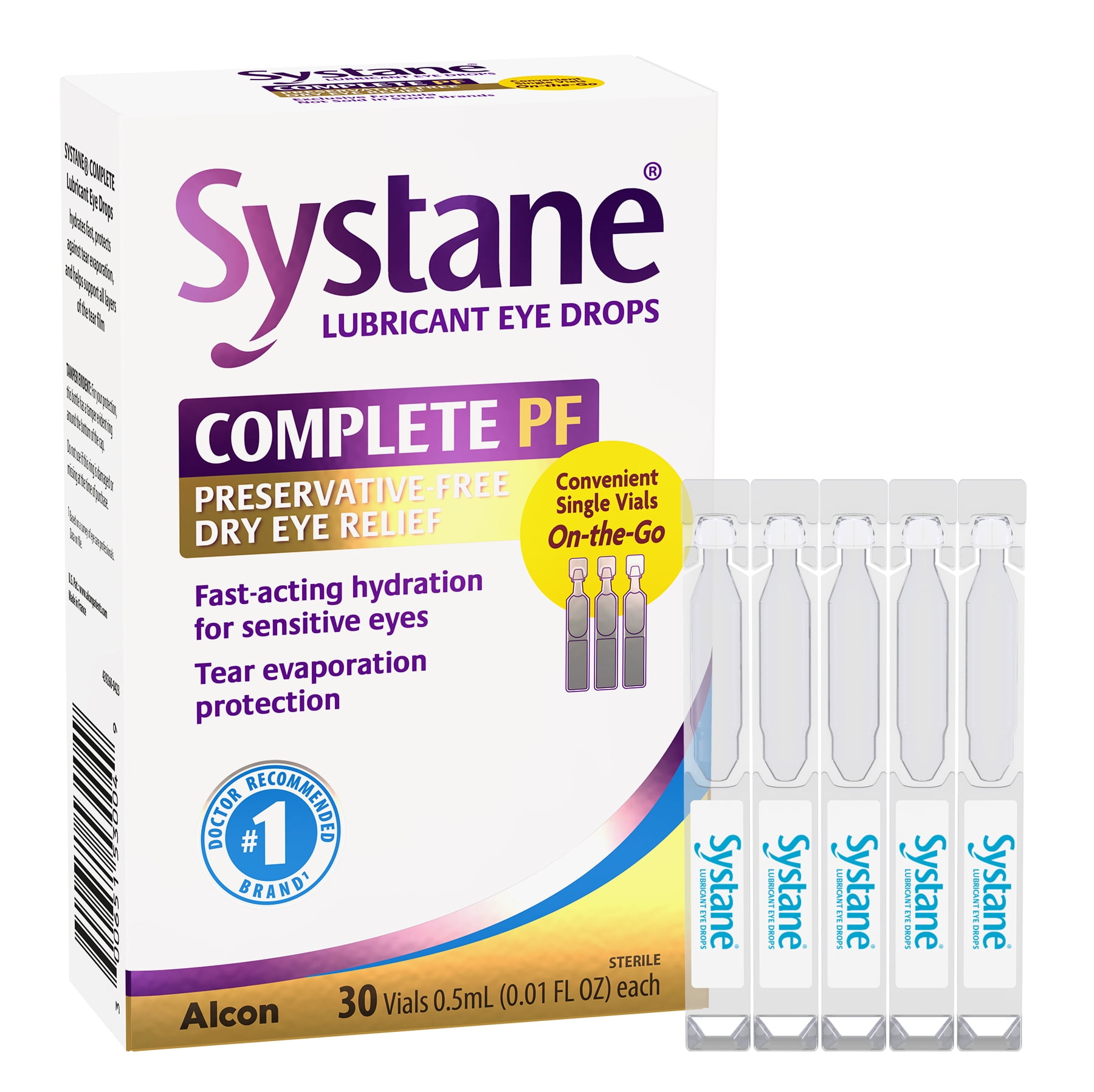 Systane Complete Preservative Free for Dry Eye Symptom Relief 30ct Vials