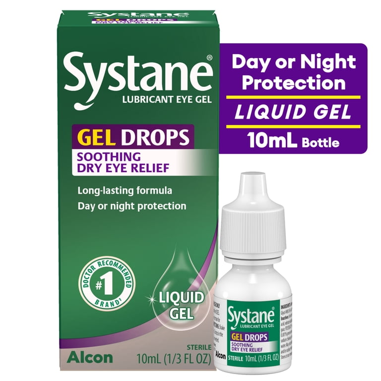 Systane Gel Drops Lubricant Eye Gel for Soothing Dry Eye Relief and Daily  Use, 0.33 fl. oz. HSA/FSA Eligible