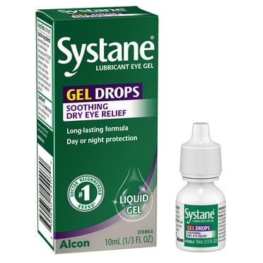 Systane Gel Drops Lubricant Eye Gel for Soothing Dry Eye Relief and Daily Use, 0.33 fl. oz.