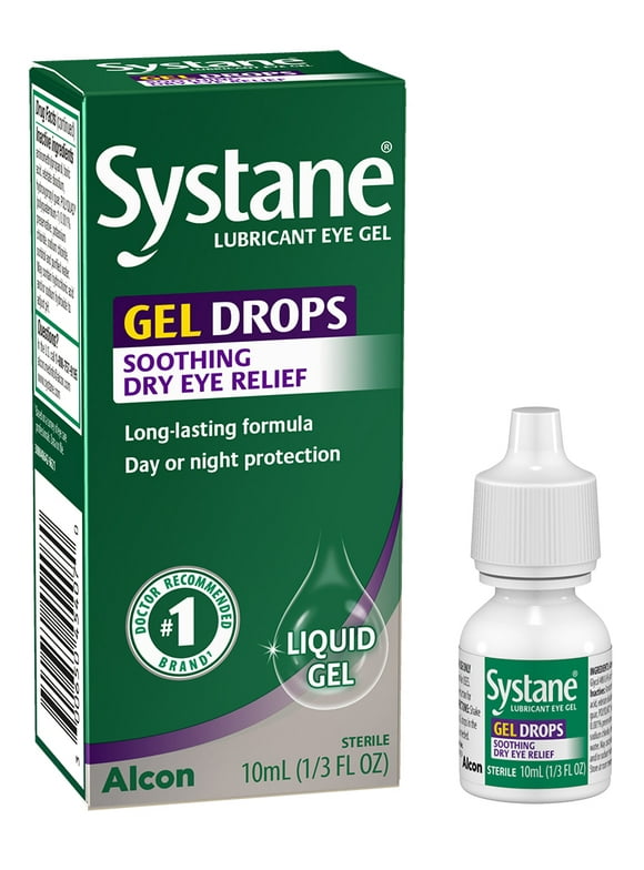 Systane Gel Drops Lubricant Eye Gel for Soothing Dry Eye Relief and Daily Use, 0.33 fl. oz.