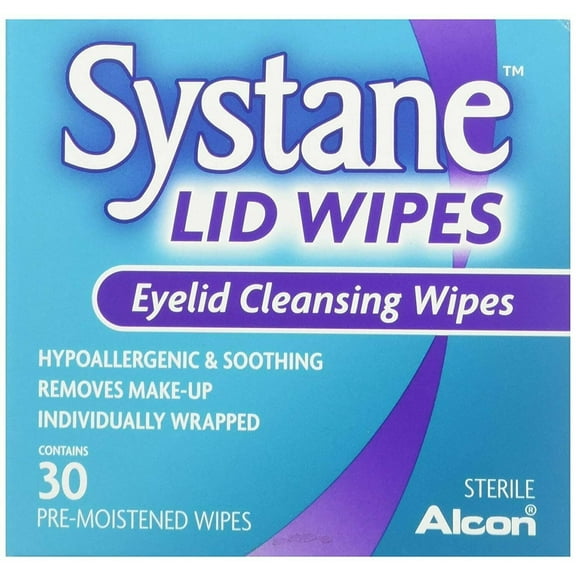 Systane Lid Wipes Eyelid Cleansing Wipes 30 Each (Pack of 2)