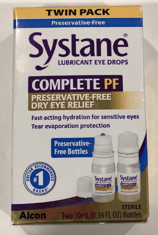 Systane Lubricant Eye Drops Dry Eye Relief 10ml Bottles 2 PACK ...