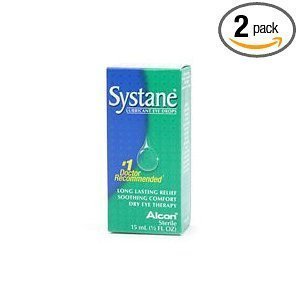Systane Lubricant Eye Drops, Long Lasting Dry Eye Therapy, 0.5 oz, 2-Pack
