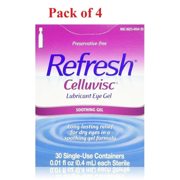 Systane Lubricant Eye Drops Vials 30 ea (Pack of 4)