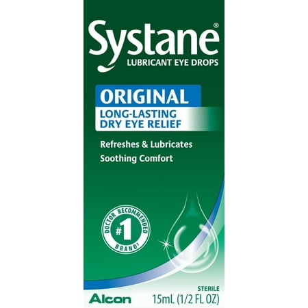 Systane Lubricant Eye Drops for Dry Eyes Symptoms, 15ml