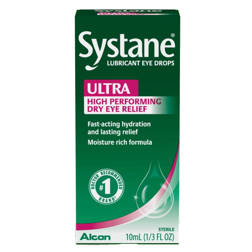 Systane Ultra Dry Eye Care Symptom Relief Eye Drops, 10 Ml