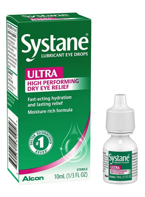 Systane Ultra Dry Eye Care Symptom Relief Eye Drops, 10 ml