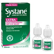 Systane Ultra Dry Eye Care Symptom Relief Eye Drops, Twin Pack