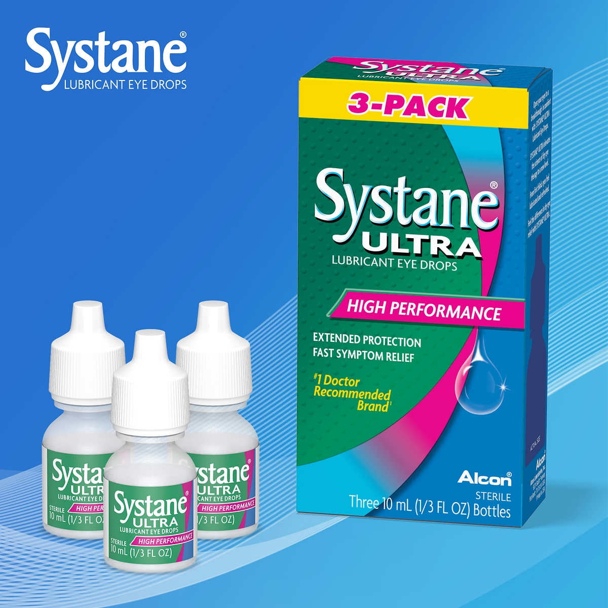 Systane Ultra Lubricant Eye Drops (1/3 fl. oz., 3 pk.) - Sam's Club