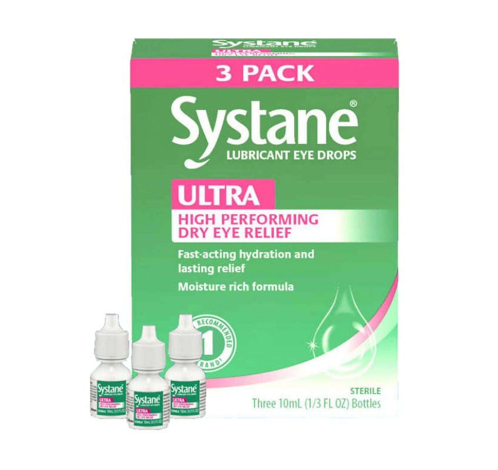 Systane Ultra Lubricant Eye Drops 10 ml 3 Bottles