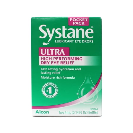 Systane Ultra Lubricant Eye Drops Pocket Pack 8 mL