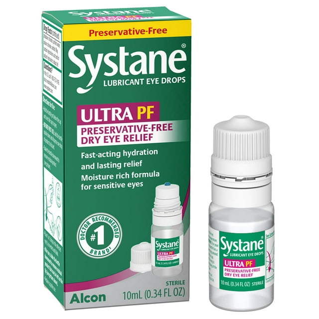 Systane Ultra Preservative Free Liquid Eye Drops for Dry Eye Relief and ...