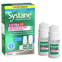 Systane Ultra Preservative Free Liquid Eye Drops for Dry Eye Relief and Daily Use, Twin Pack
