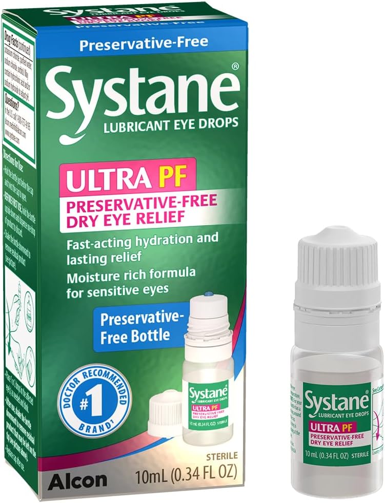 Systane Ultra Preservative Free Lubricant Eye Drops for Dry Eyes, 10ml - image 1 of 10