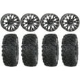 thumbnail image 1 of System 3 SB-4 14" Wheels Black (6+1/4+3) 30" Roctane T4 Tires Can-Am Defender, 1 of 5
