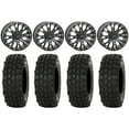 thumbnail image 1 of System 3 SB-4 14" Wheels Black (6+1/4+3) 32" XComp ATR Tires Can-Am Defender, 1 of 5