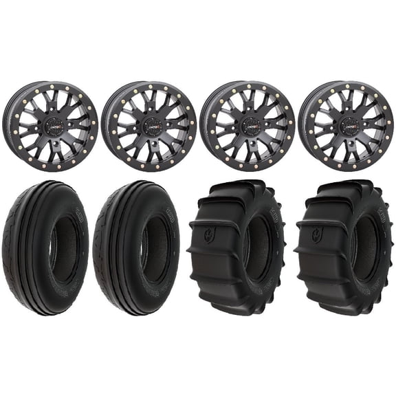 System 3 SB-4 15" Wheels Bk 30" Sand Tires Sportsman RZR Ranger