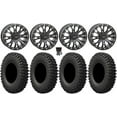 thumbnail image 1 of System 3 SB-4 15" Wheels Black (4+3) 32" MotoCrusher Tires Kawasaki Teryx Mule, 1 of 4