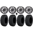 thumbnail image 1 of System 3 SB-4 15" Wheels Black (4+3) 33" Trekker Tires Can-Am Maverick X3 / Honda Pioneer 1000 / Talon, 1 of 4