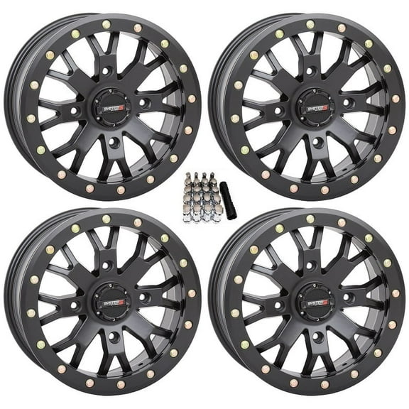 System 3 SB-4 Beadlock Black (6+1) UTV Wheels 15" Polaris RZR 1000 XP / Ranger XP 900/1000