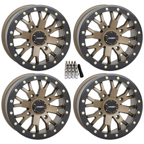 System 3 SB-4 Beadlock Bronze (4+3) UTV Wheels 14" Polaris RZR 1000 XP / Ranger XP 900/1000