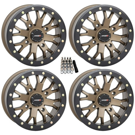 System 3 SB-4 Beadlock Bronze (6+1) UTV Wheels 14" Can-Am Maverick X3 / Honda Pioneer 1000