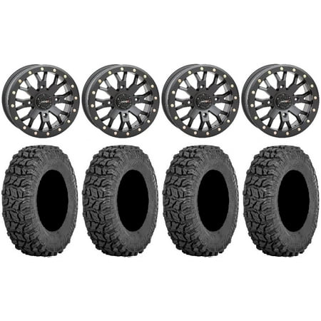 System 3 SB-4 Bk (4+3) 14" Wheels 28" Coyote Tires Sportsman 550 850 1000