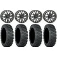 thumbnail image 1 of System 3 SB-4 Bk (6+1/4+3) 14" Wheels 28" Versa Cross V3 Tires Honda Talon, 1 of 5
