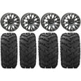 thumbnail image 1 of System 3 SB-4 Black (4+3) 14" Wheels 27" Reptile Tires Kawasaki Teryx Mule, 1 of 4