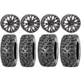 thumbnail image 1 of System 3 SB-4 Black (4+3) 14" Wheels 28" Bear Claw HTR Tires Polaris RZR XP 1000 / PRO XP / Ranger XP 900/1000, 1 of 4