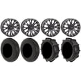 thumbnail image 1 of System 3 SB-4 Black (4+3) 14" Wheels 28" Dune Tires Can-Am Maverick X3 / Honda Pioneer 1000 / Talon, 1 of 5