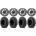 thumbnail image 1 of System 3 SB-4 Black (4+3) 14" Wheels 28" MotoVator Tires Sportsman RZR Ranger, 1 of 4