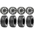 thumbnail image 1 of System 3 SB-4 Black (4+3) 14" Wheels 28" Rampage Tires Sportsman RZR Ranger, 1 of 4