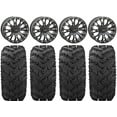 thumbnail image 1 of System 3 SB-4 Black (4+3) 14" Wheels 28" Reptile Tires Sportsman RZR Ranger, 1 of 4