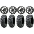 thumbnail image 1 of System 3 SB-4 Black (4+3) 14" Wheels 28" Zilla Tires Sportsman RZR Ranger, 1 of 4