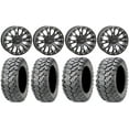thumbnail image 1 of System 3 SB-4 Black (4+3) 14" Wheels 29" Ceros Tires Can-Am Commander Maverick Renegade Outlander Defender, 1 of 4