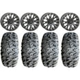 thumbnail image 1 of System 3 SB-4 Black (4+3) 14" Wheels 30" MotoClaw Tires Sportsman RZR Ranger, 1 of 4