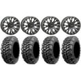 thumbnail image 1 of System 3 SB-4 Black (4+3) 14" Wheels 30" Sniper 920 Tires Sportsman RZR Ranger, 1 of 4