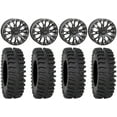thumbnail image 1 of System 3 SB-4 Black (4+3) 14" Wheels 30" XT400 Tires Sportsman RZR Ranger, 1 of 4
