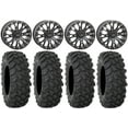thumbnail image 1 of System 3 SB-4 Black (4+3) 14" Wheels 32" XTR370 Tires Kawasaki Mule Pro FXT, 1 of 4