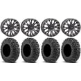 thumbnail image 1 of System 3 SB-4 Black (4+3) 15" Wheels 34" MotoVator Tires Kawasaki Teryx Mule, 1 of 4