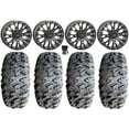 thumbnail image 1 of System 3 SB-4 Black (6+1) 14" Wheels 28" MotoClaw Tires Sportsman 550 850 1000, 1 of 4