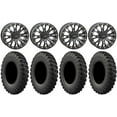 thumbnail image 1 of System 3 SB-4 Black (6+1) 14" Wheels 28" MotoRally Tires Kawasaki Mule Pro FXT, 1 of 4