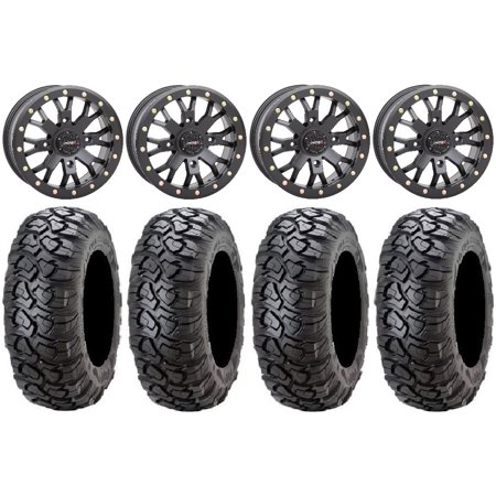 System 3 SB-4 Black (6+1) 14" Wheels 28" Ultracross Tires Sportsman RZR Ranger